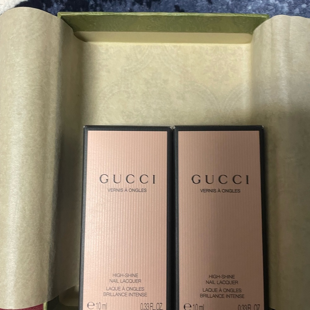 Gucci 2 sets of Nail Polish ( New) with gift box
